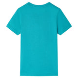 VidaXL Kindershirt met korte mouwen 104 donkermintkleurig