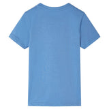 VidaXL Kindershirt met korte mouwen 140 middenblauw