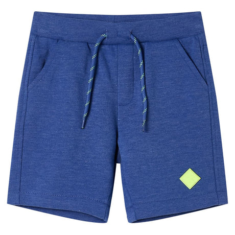 Vidaxl kindershorts met trekkoord 116 gemêleerd blauw