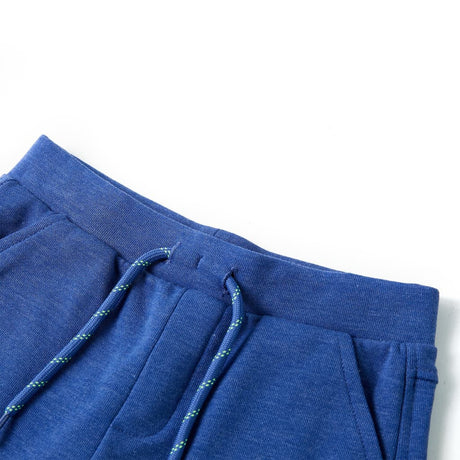 Vidaxl kindershorts met trekkoord 116 gemêleerd blauw