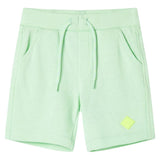 VidaXL Kindershorts met trekkoord 92 felgroen