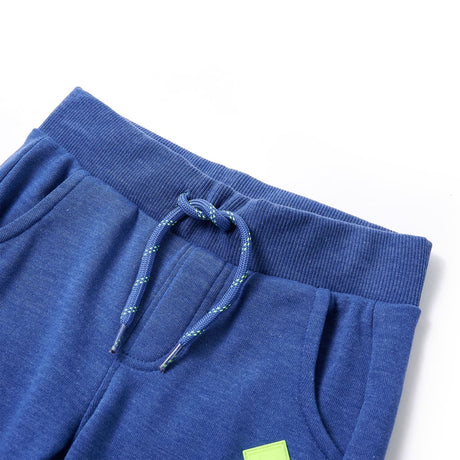 Vidaxl kinderjoggingbroek 128 gemêleerd blauw