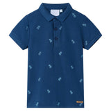 Vidaxl kinderpoloshirt 128 donkerblauw