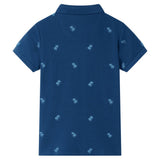 Vidaxl kinderpoloshirt 128 donkerblauw