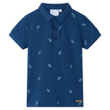 Vidaxl kinderpoloshirt 140 donkerblauw