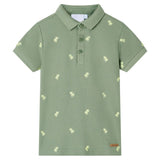 Vidaxl kinderpoloshirt 92 kakikleurig