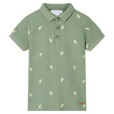 Vidaxl kinderpoloshirt 104 kakikleurig