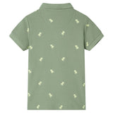 Vidaxl kinderpoloshirt 104 kakikleurig