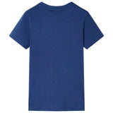 Vidaxl kindershirt 128 donkerblauw