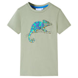 Vidaxl kindershirt met korte mouwen 92 lichtkakikleurig