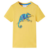 VidaXL Kindershirt met korte mouwen 92 lichtokerkleurig