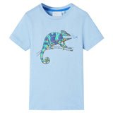 Vidaxl kindershirt met korte mouwen 116 lichtblauw