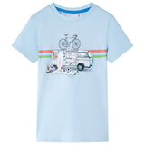 Vidaxl kindershirt 140 lichtblauw