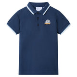 Vidaxl kinderpoloshirt 104 donkerblauw