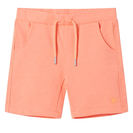 Vidaxl kindershorts met trekkoord 128 neonoranje