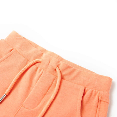 Vidaxl kindershorts met trekkoord 128 neonoranje