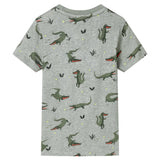Vidaxl kindershirt 104 gemêleerd lichtkaki