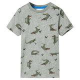 Vidaxl kindershirt 128 gemêleerd lichtkaki