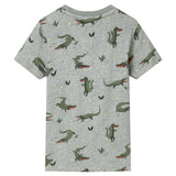 Vidaxl kindershirt 128 gemêleerd lichtkaki