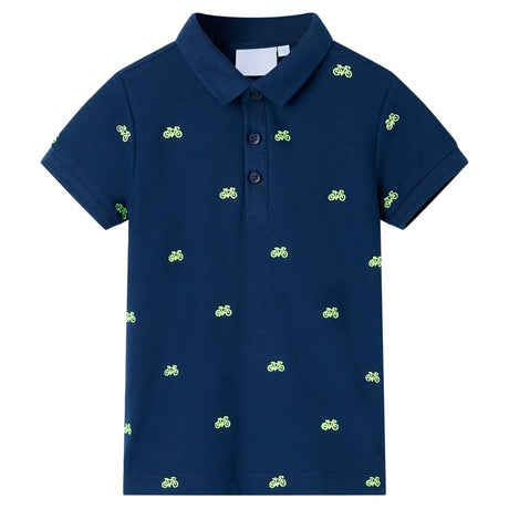 Vidaxl kinderpoloshirt 92 marineblauw