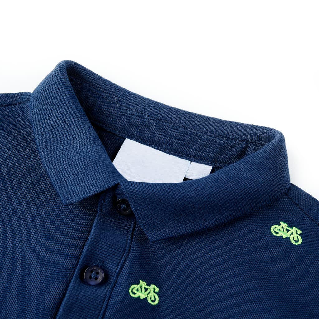 Vidaxl kinderpoloshirt 104 marineblauw