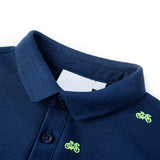 Vidaxl kinderpoloshirt 116 marineblauw