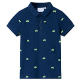 Vidaxl kinderpoloshirt 140 marineblauw