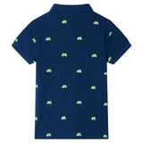 Vidaxl kinderpoloshirt 140 marineblauw