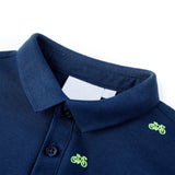 Vidaxl kinderpoloshirt 140 marineblauw