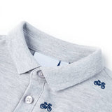 Vidaxl kinderpoloshirt  104 gemêleerd grijs