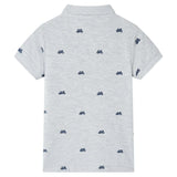 Vidaxl kinderpoloshirt  116 gemêleerd grijs