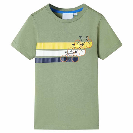 Vidaxl kindershirt met korte mouwen 128 lichtkakikleurig
