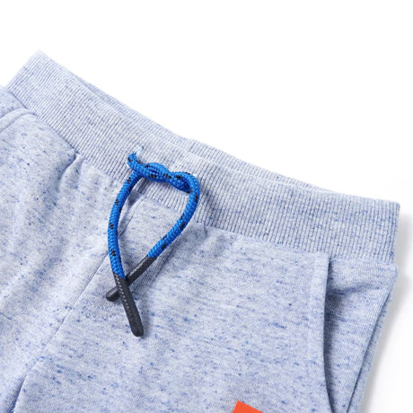 Vidaxl kindershorts met trekkoord 116 gemêleerd blauw