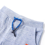 Vidaxl kindershorts met trekkoord 128 gemêleerd blauw