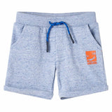 VidaXL Kindershorts met trekkoord 140 gemêleerd blauw