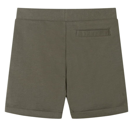 Vidaxl kindershorts met trekkoord 128 donkerkaki