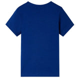 Vidaxl kindershirt met korte mouwen 104 donkerblauw