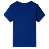 Vidaxl kindershirt met korte mouwen 116 donkerblauw