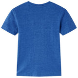 Vidaxl kindershirt 140 gemêleerd donkerblauw