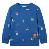 Vidaxl kindertrui 116 gemêleerd donkerblauw