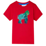 Vidaxl kindershirt 128 rood