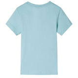 VidaXL Kindershirt 140 lichtzeeblauw
