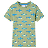 VidaXL Kindershirt 92 lichtkakikleurig