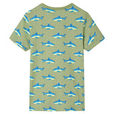 Vidaxl kindershirt 128 lichtkakikleurig