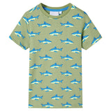 Vidaxl kindershirt 140 lichtkakikleurig