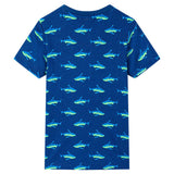VidaXL Kindershirt 104 donkerblauw