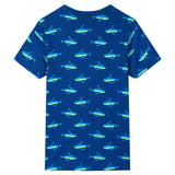 Vidaxl kindershirt 140 donkerblauw