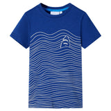 VidaXL Kindershirt 104 donkerblauw