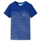 Vidaxl kindershirt 128 donkerblauw