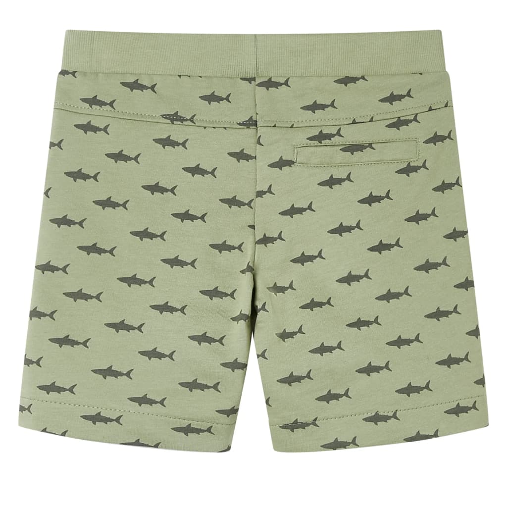 Vidaxl kindershorts met trekkoord 116 lichtkaki